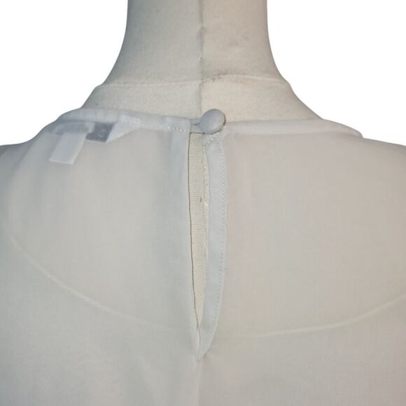 CAbi #938 Small Rosewater & White Ladylike Sheer Top Paisley & Geometric Design - Picture 9 of 15